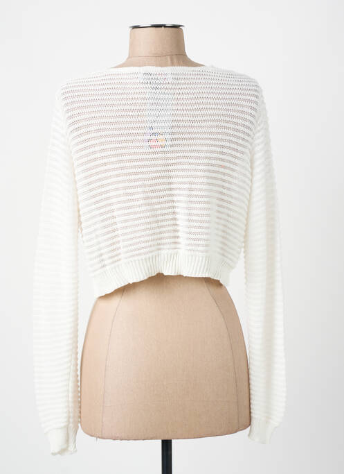 Vestă cu mâneci lungi alb COULEURS DU TEMPS femeie