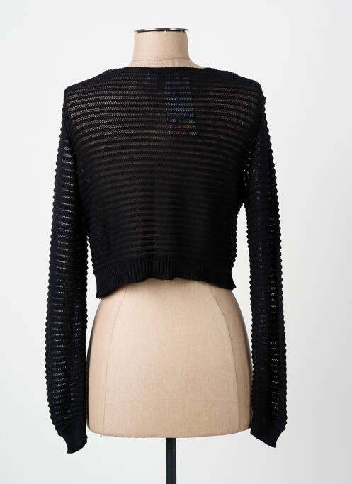 Vestă cu mâneci lungi negru COULEURS DU TEMPS femeie