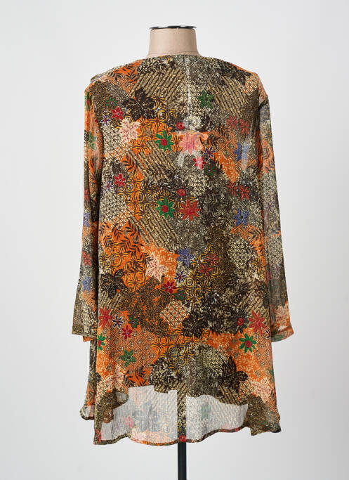 Tunică mâneci lungi maro FRANCK ANNA femeie