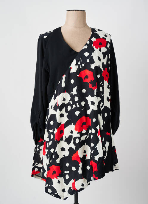 Tunică mâneci lungi negru FRANCK ANNA femeie