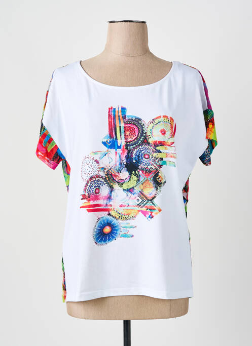 Top alb PAUSE CAFE femeie