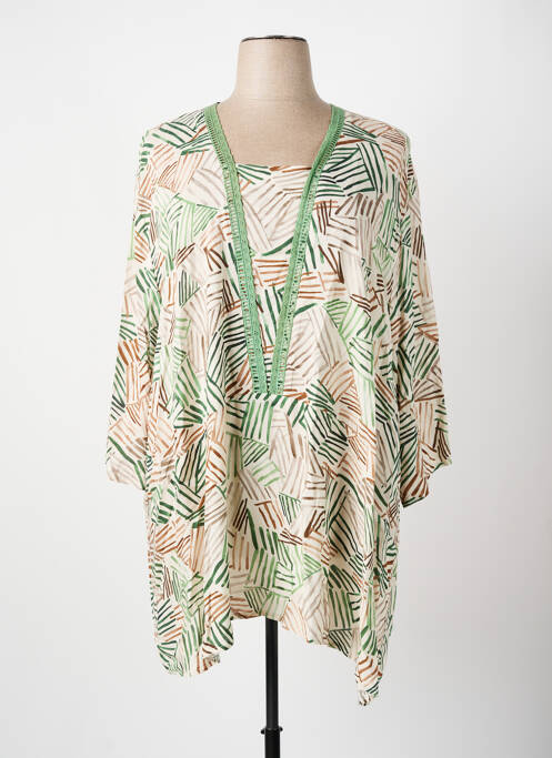 Tunică mâneci lungi verde FRANCK ANNA femeie