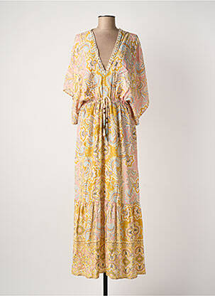 Rochie lungă bej FUEGO WOMAN femeie