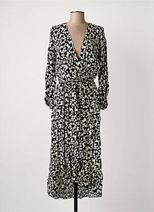 Rochie lungă negru COULEURS DU TEMPS femeie