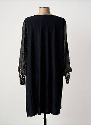 Rochie midi mâneci 3/4 mâneci 3/4 negru FRANCK ANNA femeie