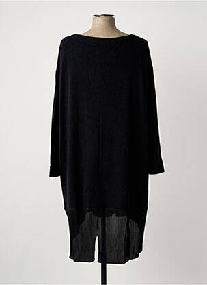 Rochie midi imprimeu fantezie mâneci lungi negru FRANCK ANNA femeie