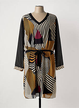 Rochie midi negru COULEURS DU TEMPS femeie