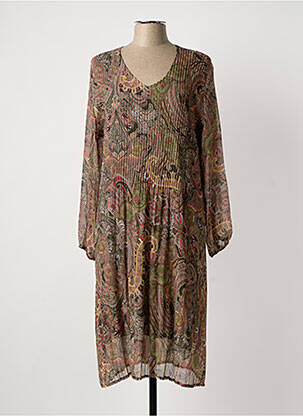 Rochie midi verde FRANCK ANNA femeie