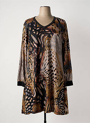 Rochie midi gri FRANCK ANNA femeie