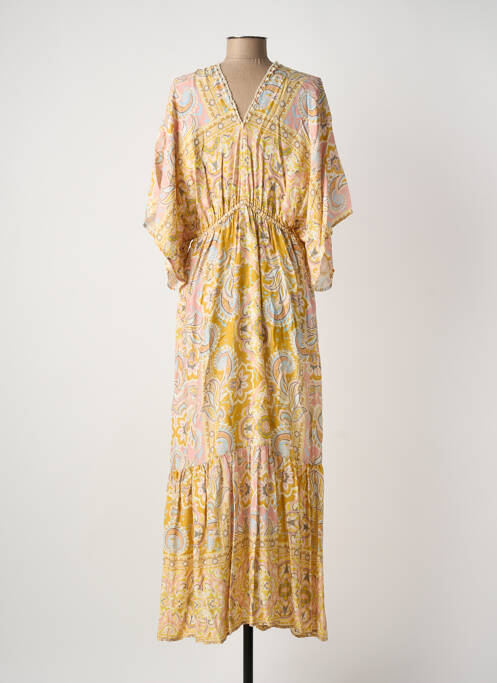 Rochie lungă bej FUEGO WOMAN femeie