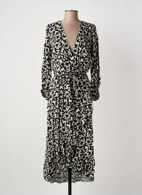 Rochie lungă negru COULEURS DU TEMPS femeie