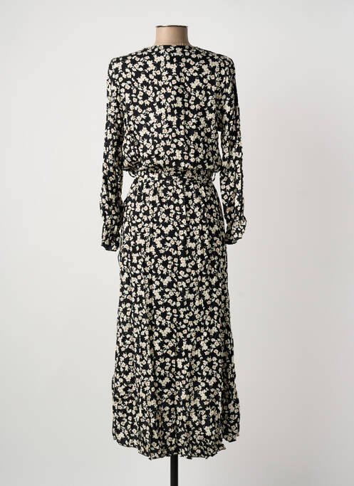 Rochie lungă negru COULEURS DU TEMPS femeie