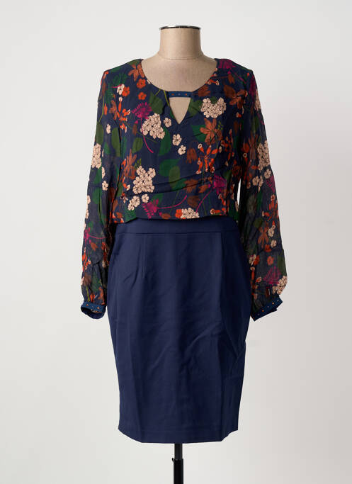 Rochie scurtă albastru PAUSE CAFE femeie