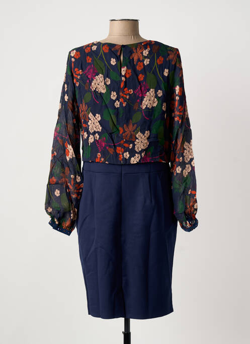 Rochie scurtă albastru PAUSE CAFE femeie