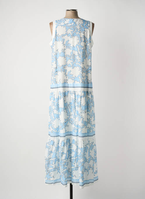 Rochie lungă imprimeu floral fără mâneci albastru FUEGO WOMAN femme