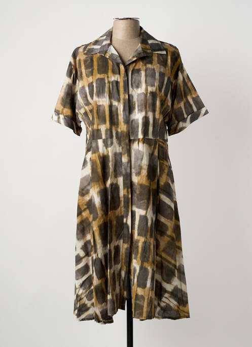 Rochie midi gri FRANCK ANNA femeie