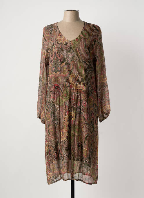 Rochie midi verde FRANCK ANNA femeie