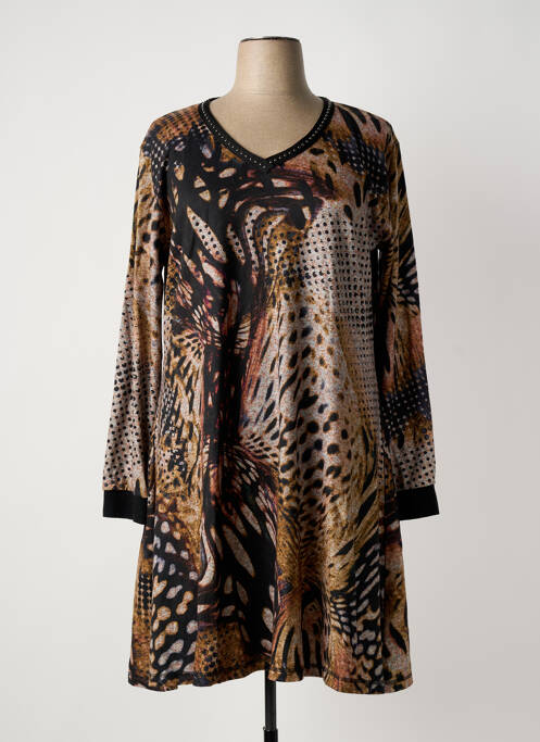 Rochie midi gri FRANCK ANNA femeie