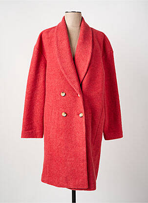 Palton lung portocaliu C'EST BEAU LA VIE femeie