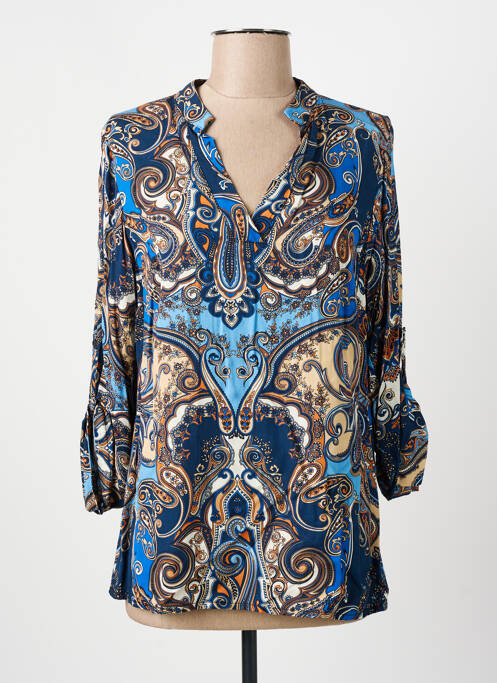 Tunică mâneci lungi albastru COULEURS DU TEMPS femeie