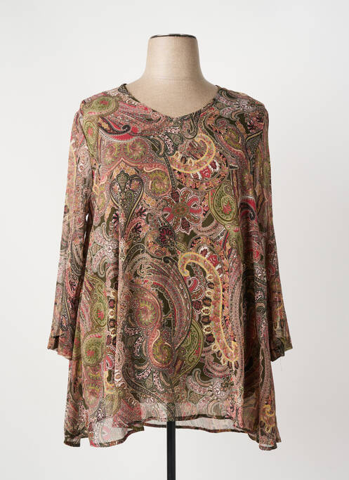 Tunică mâneci lungi verde FRANCK ANNA femeie