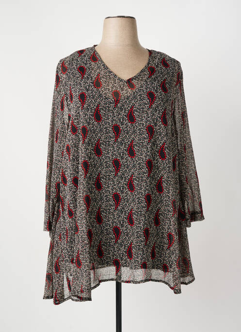 Tunică mâneci lungi roșu FRANCK ANNA femeie