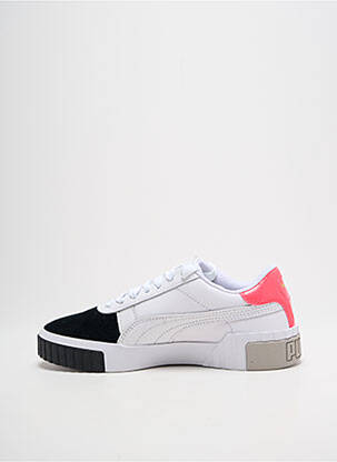 Adidași material neted toc plat până la 3 cm alb PUMA femeie