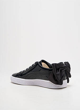 Adidași material neted toc plat până la 3 cm negru PUMA femeie