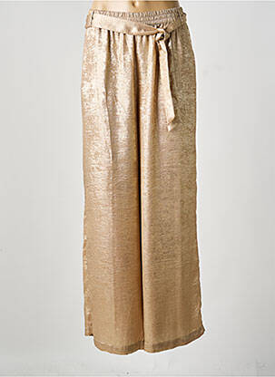 Pantalon larg auriu SUMMUM femeie