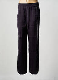 Pantalon drept talie elastică mărime normală negru BELLEROSE femeie