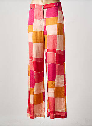 Pantalon larg roz HARTFORD femeie