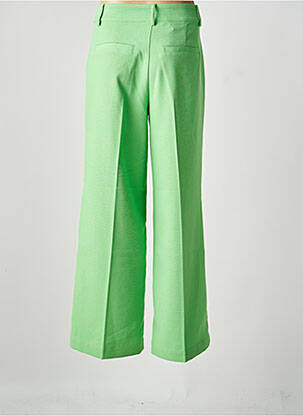 Pantalon larg închidere cu fermoar sub clapetă cu cârlig mărime normală verde MY ESSENTIAL WARDROBE femeie