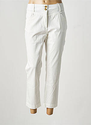 Pantalon 7/8 elasticitate mărime normală alb C'EST BEAU LA VIE femeie