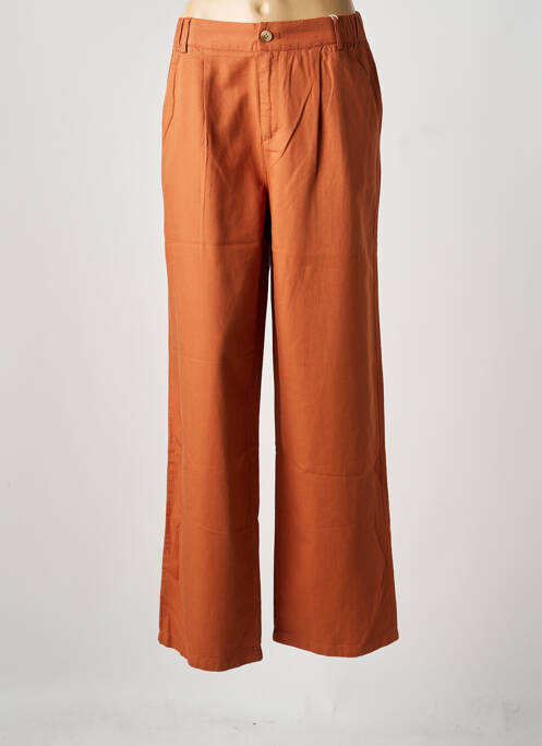 Pantalon larg maro C'EST BEAU LA VIE femeie