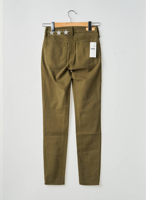 Pantalon slim verde FIVE femeie