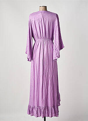 Rochie midi mâneci 3/4 mâneci 3/4 violet SUNDRESS femeie