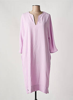 Rochie midi mâneci 3/4 mâneci 3/4 violet TOUPY femeie
