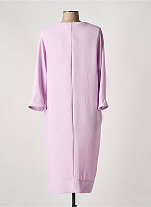Rochie midi mâneci 3/4 mâneci 3/4 violet TOUPY femeie