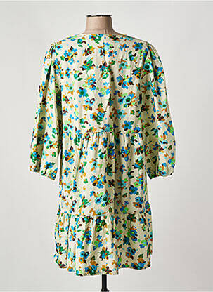Rochie scurtă mâneci 3/4 mâneci 3/4 verde BELLEROSE femeie