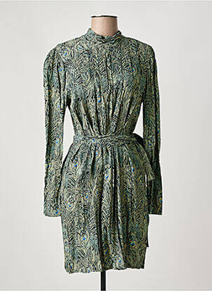 Rochie scurtă mâneci lungi mâneci lungi verde SWILDENS femeie