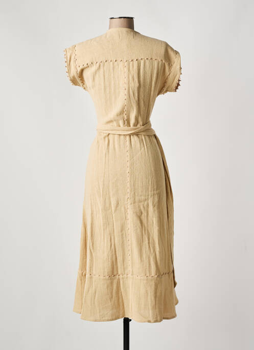 Rochie midi bej STELLA FOREST femeie