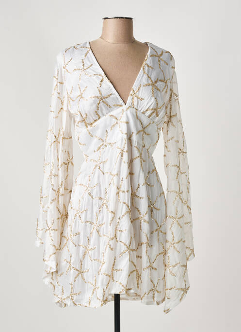 Rochie scurtă alb SUNDRESS femeie