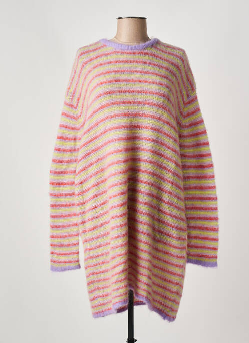 Rochie pulover elasticitate mâneci lungi violet AMERICAN VINTAGE femme