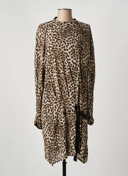 Rochie midi maro SWILDENS femeie