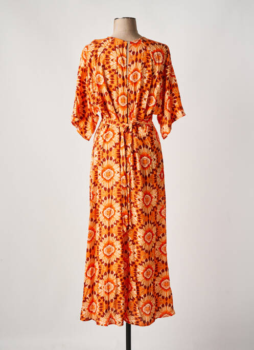 Rochie lungă portocaliu C'EST BEAU LA VIE femeie