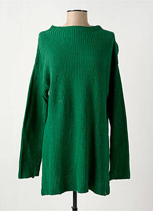 Pulover guler rotund mâneci lungi verde OTTOD'AME femeie