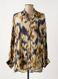 Cămașă imprimeu fantezie mâneci lungi bej HOD femme