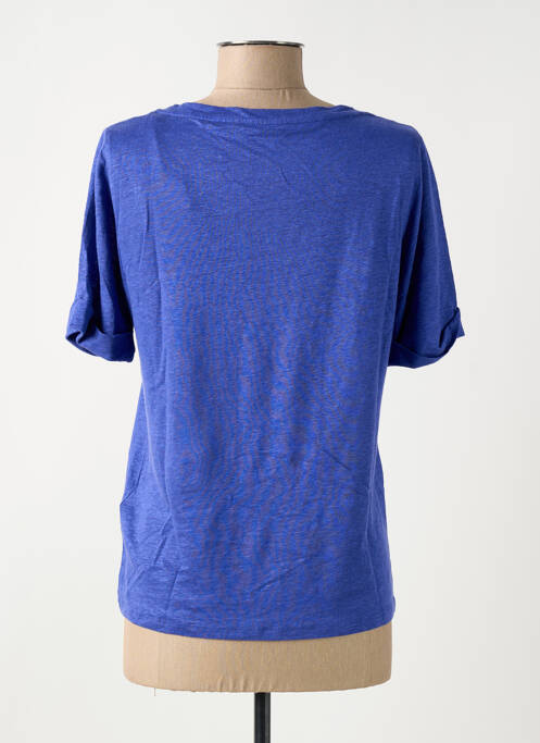 Top albastru MAJESTIC FILATURES femeie