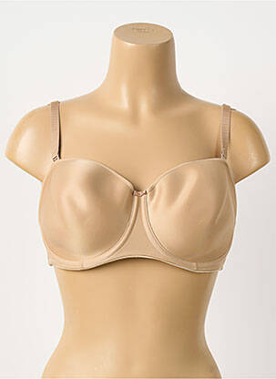 Sutien efect material satinat top bentiță piele FANTASIE femeie