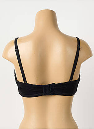 Sutien efect material satinat top bentiță negru FANTASIE femeie